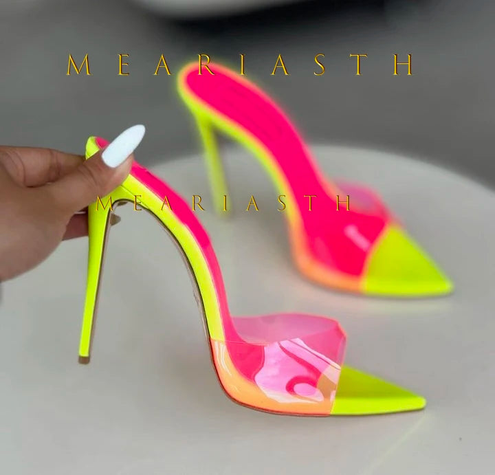 Peep Toe Mules