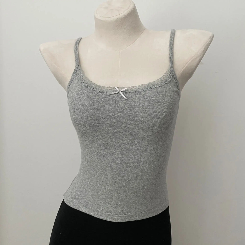 Lace Trim Tank Top