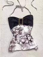 Lace Spliced Halter Tank