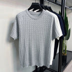 knitted short sleeve tee