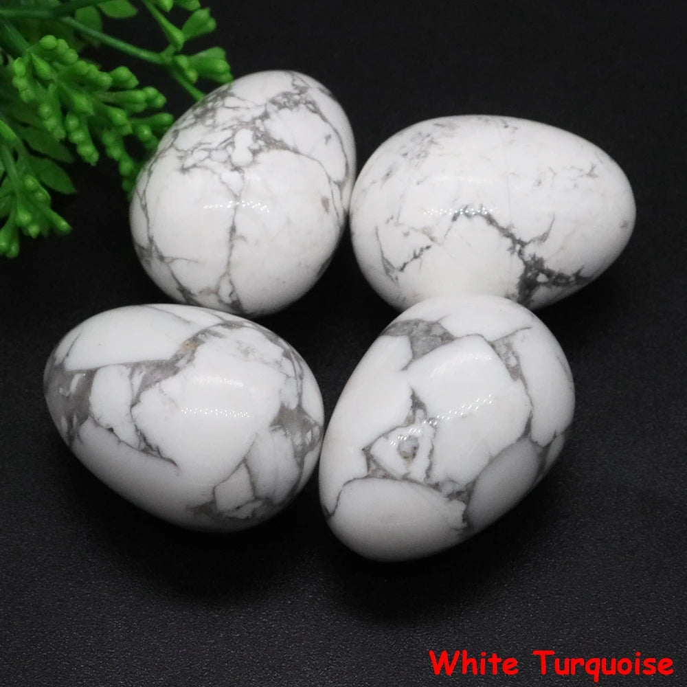 22x30mm Egg Crafts Natural Stone Healing Crystal