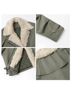 CHIC VEN Abrigos de Moda para Mujer Sueltos Casuales Nueva Chaqueta de Algodón Retro para Motocicleta Gruesa Cálida Abrigo Femenino Otoño Invierno 2025