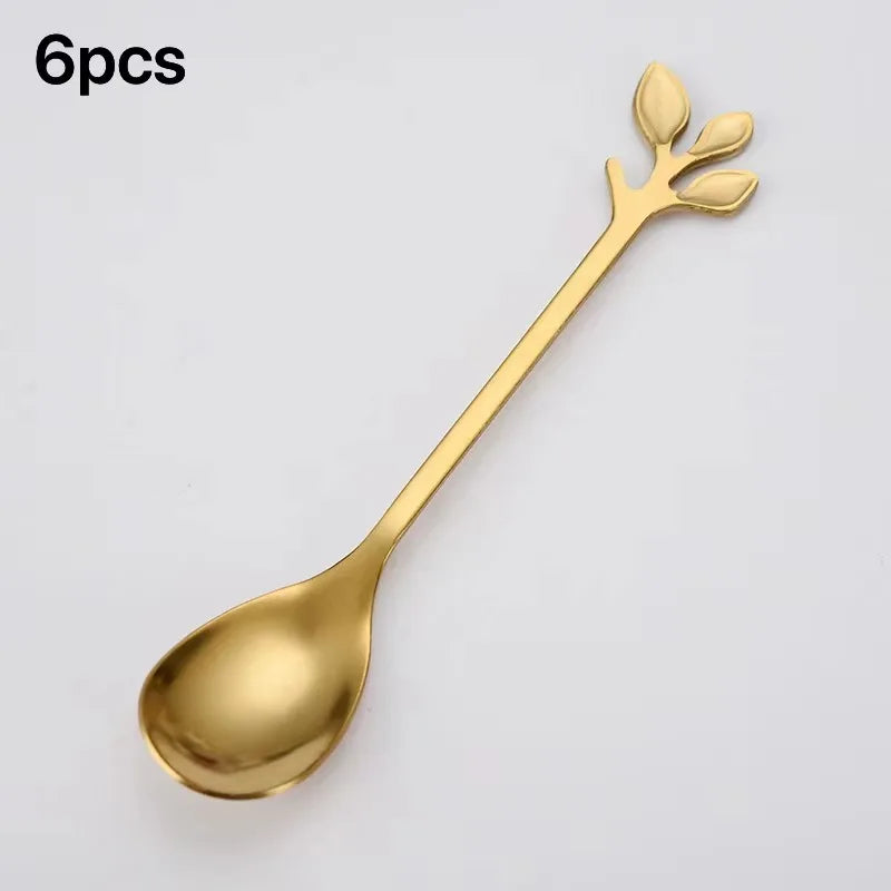 6Pcs Stainless Steel Tea Forks