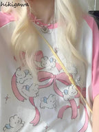Bow Print Short Tee