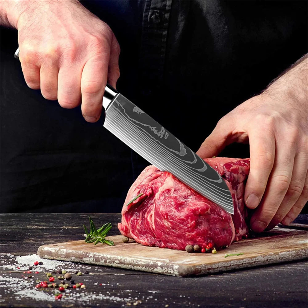 Japanese Style Stainless Steel Slicing & Utility Knife (5-Inch)