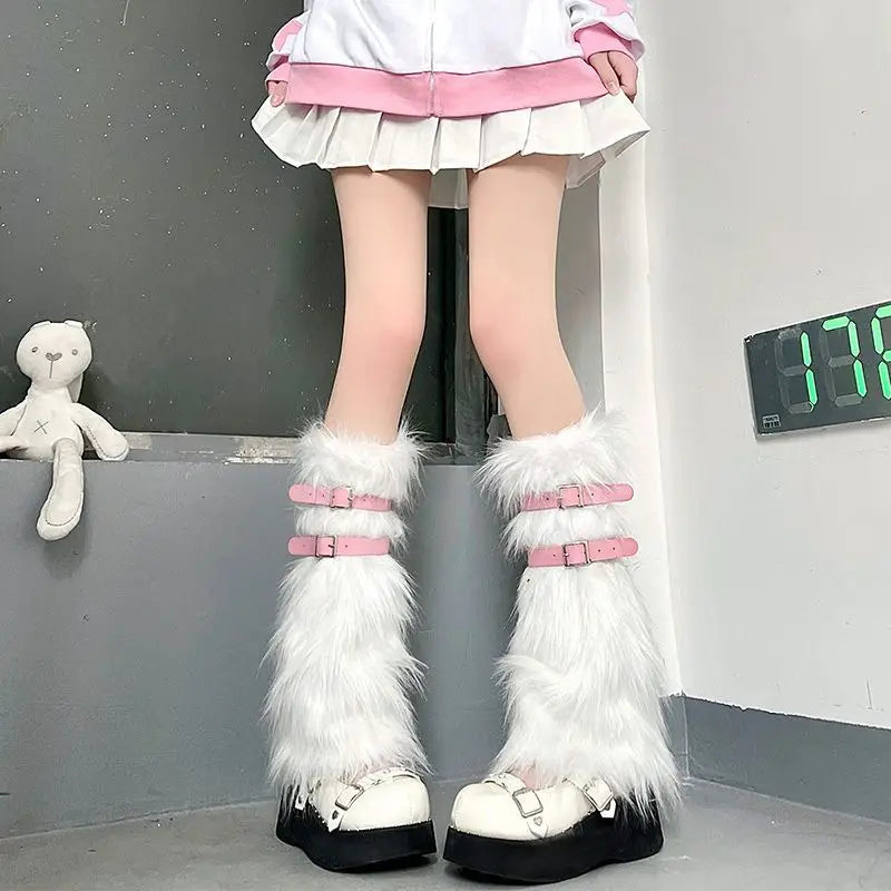Faux Fur Leg Warmers