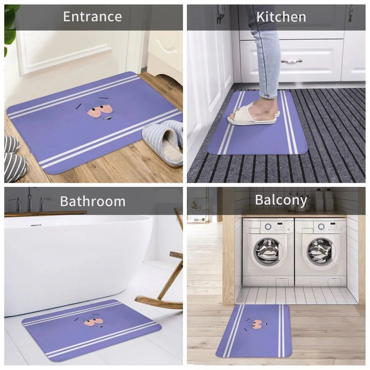 Purple Eyes Towelie Rug