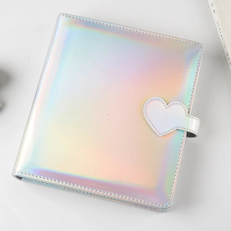 Shining PVC Photo Album 25 Inner Pages Photocards Binder Holds 200 Pcs 2.5x3.5 Inch Mini K-pop Star Card Collect Book Album