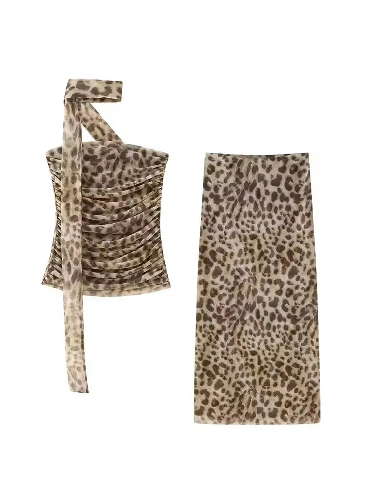 Leopard Print 2 Piece Set