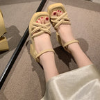 Chunky Platform Ankle-Strap Sandals