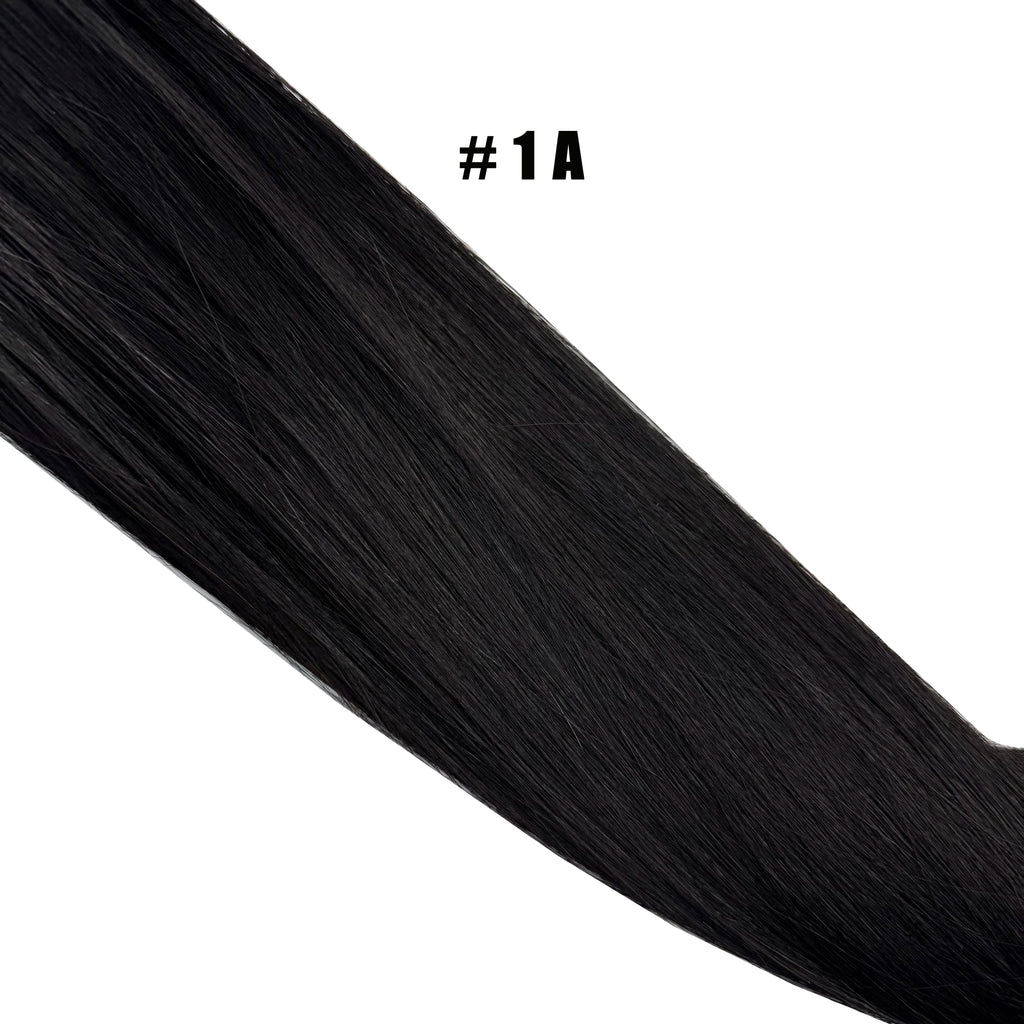 Korean Cotton Hair Extension 100% Human Hair Cotton thread twins tip hair Double Drawn Feathers Hair Extension Natural Color