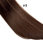 Korean Cotton Hair Extension 100% Human Hair Cotton thread twins tip hair Double Drawn Feathers Hair Extension Natural Color
