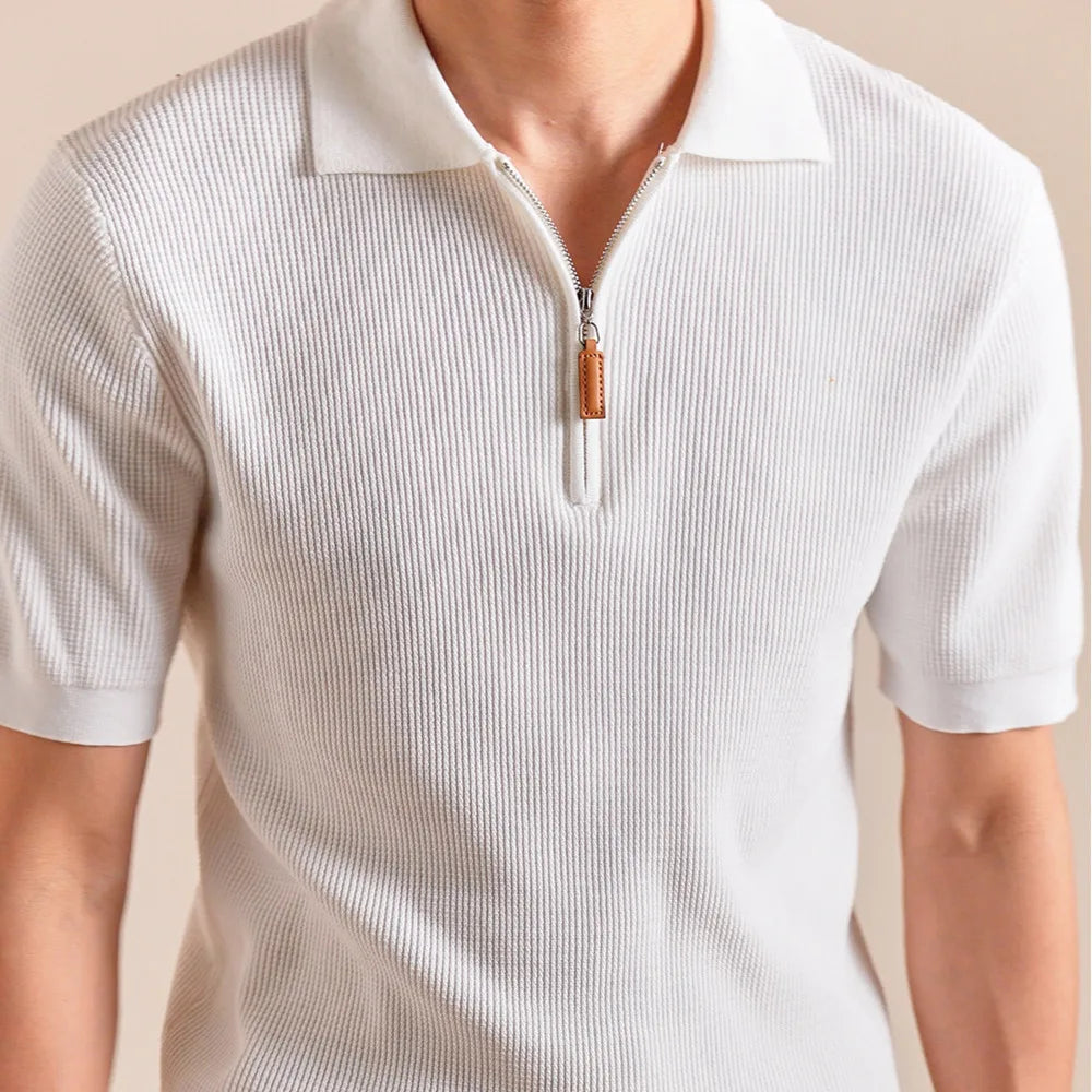 Lyocell Blend Knitted Polo