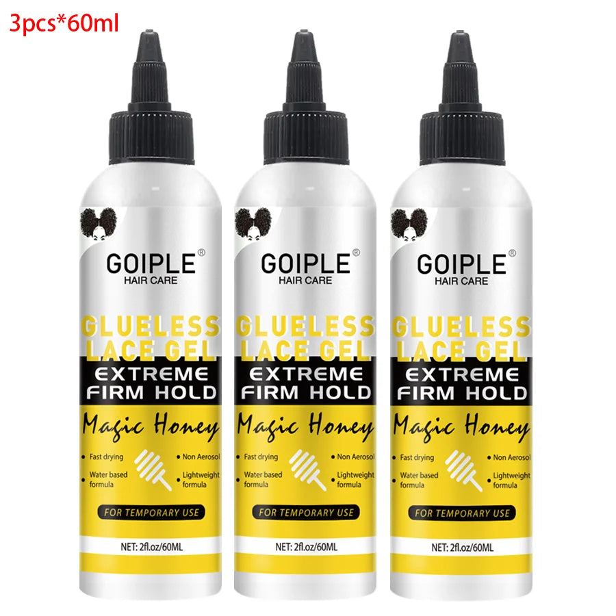 Glueless Lace Wig Gel Extreme Hold Lightweight and Water Based Formula & Non-Aerosol Adhesive
