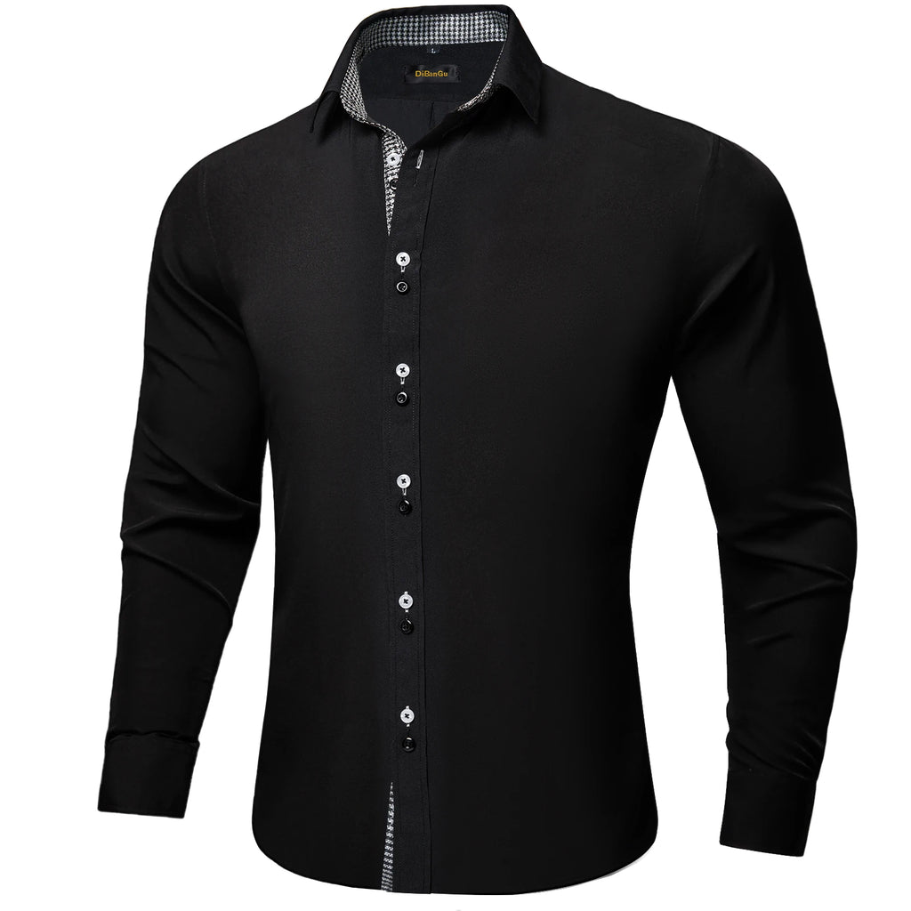 Long Sleeve Turn Down Collar Shirt