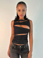 Sleeveless Round Neck Vest