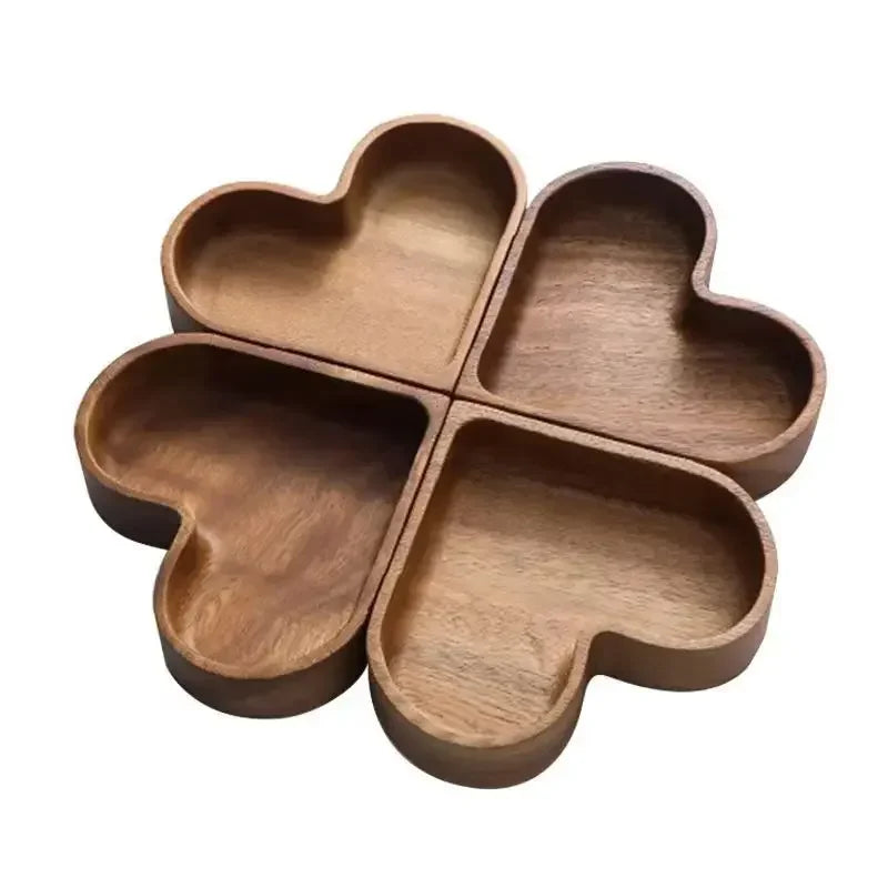 Solid Wood Heart Tray