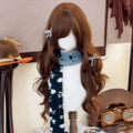 Chocolate Brown Wig with Bangs