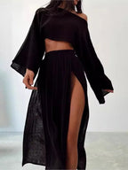Conjunto de Falda Unicolor