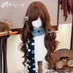 Chocolate Brown Wig with Bangs