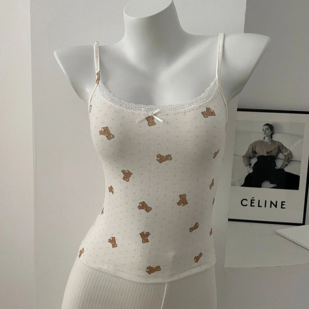 Lace Trim Tank Top