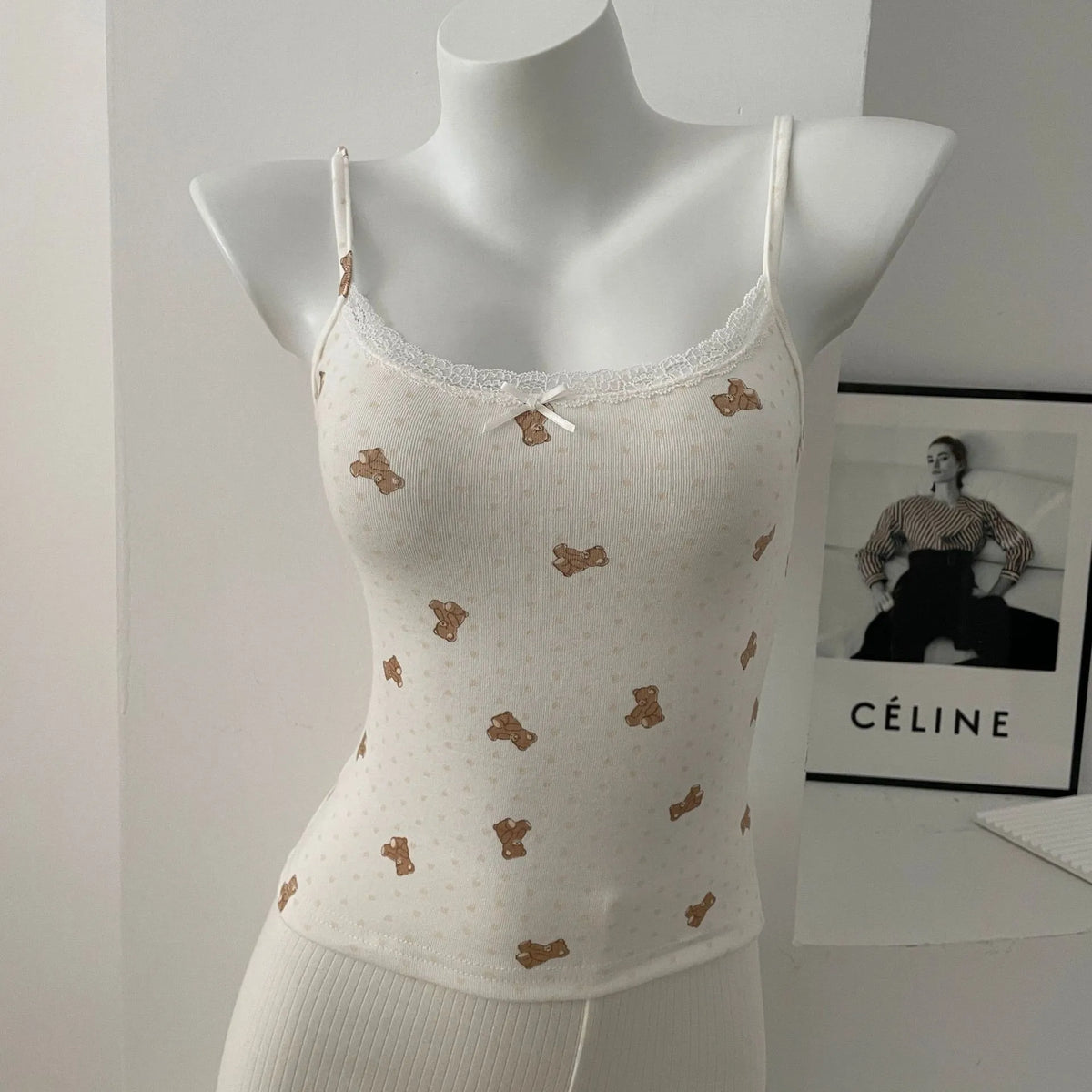 Lace Trim Tank Top