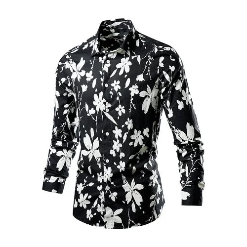 Flower Pattern 3D Print Shirt