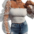 Mesh Sheer Blouse