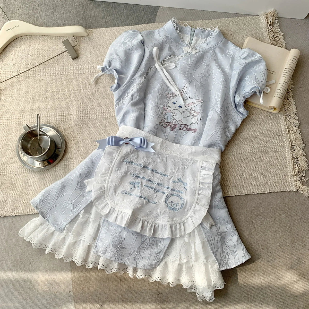 Design Top + High Waist Skirt Set
