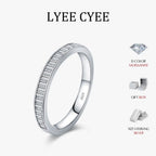 Rectangle Moissanite Stackable Ring