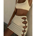 Sexy 3 piezas Micro Bikinis 2025 Traje de baño para mujer Traje de baño sólido con falda Bikini brasileño Conjunto de ropa de playa Tanga Biquini