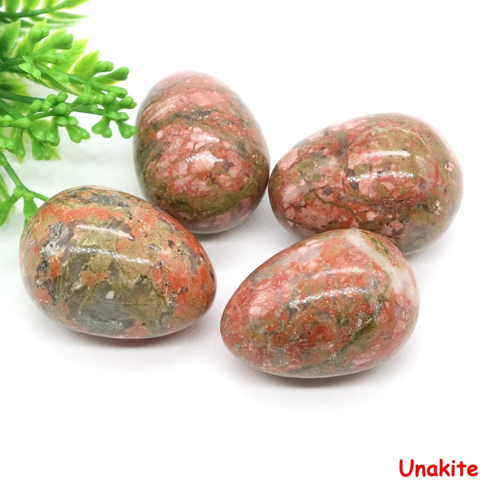 22x30mm Egg Crafts Natural Stone Healing Crystal
