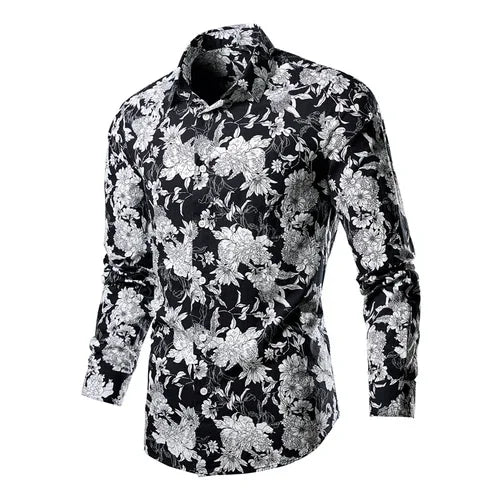 Flower Pattern 3D Print Shirt