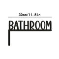 Modern Metal Bathroom Sign