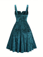 V-Neck Adjustable Halter Dress