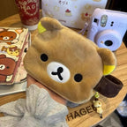 Cute Bear Girl Plush Makeup Storage Bag