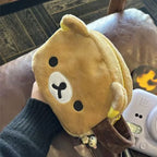 Cute Bear Girl Plush Makeup Storage Bag