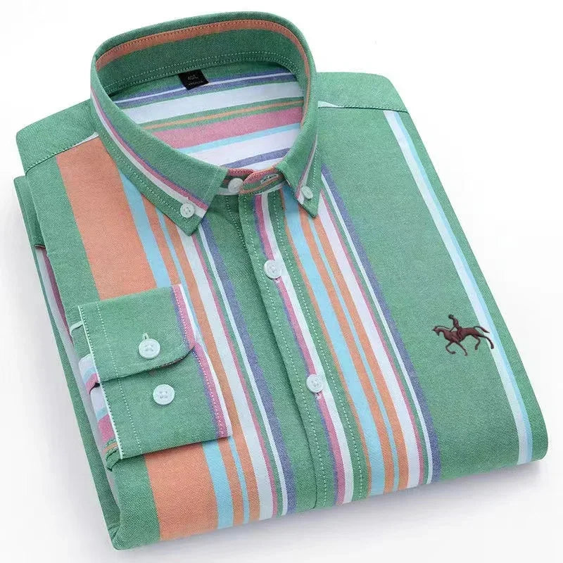 Oxford Embroidered Horse Shirt