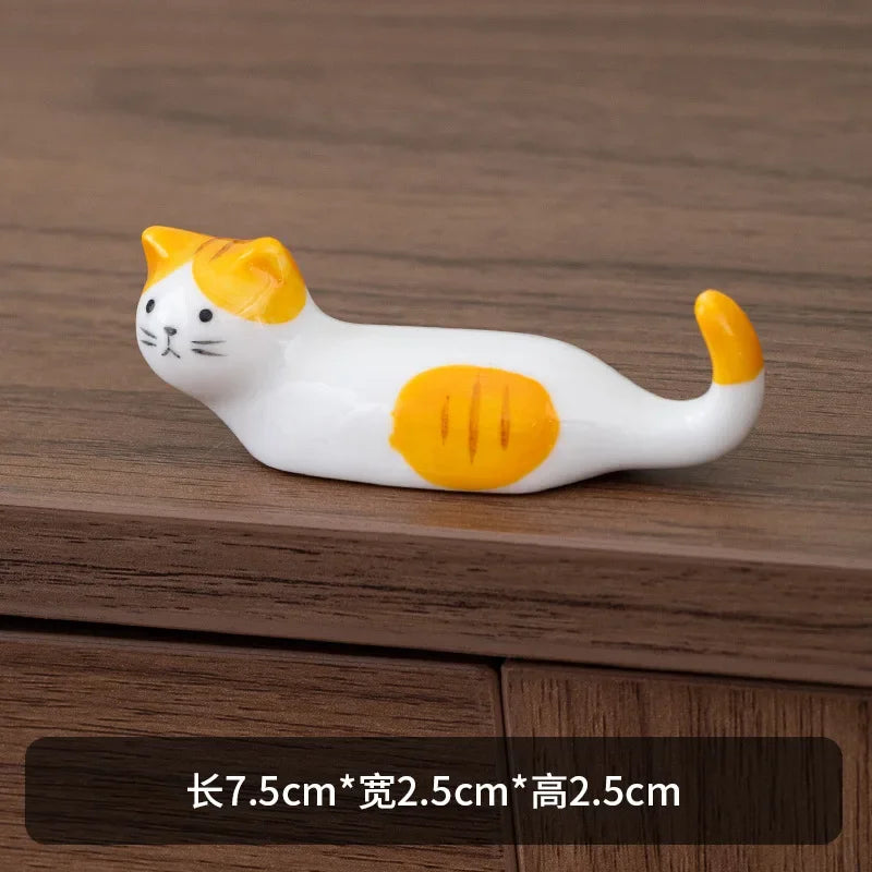 Ceramic Cat Chopstick Holder