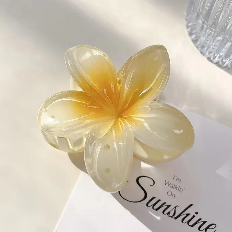 Gradient Flower Acrylic Hair Clip