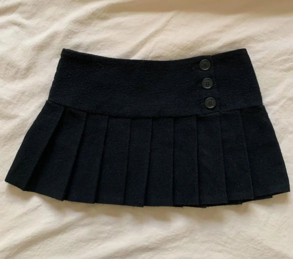 plaid pleated skirt