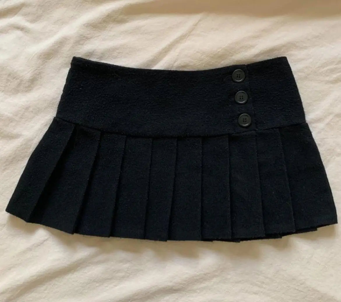 plaid pleated skirt