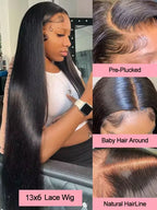 Brazilian Bone Straight Lace Front Wig