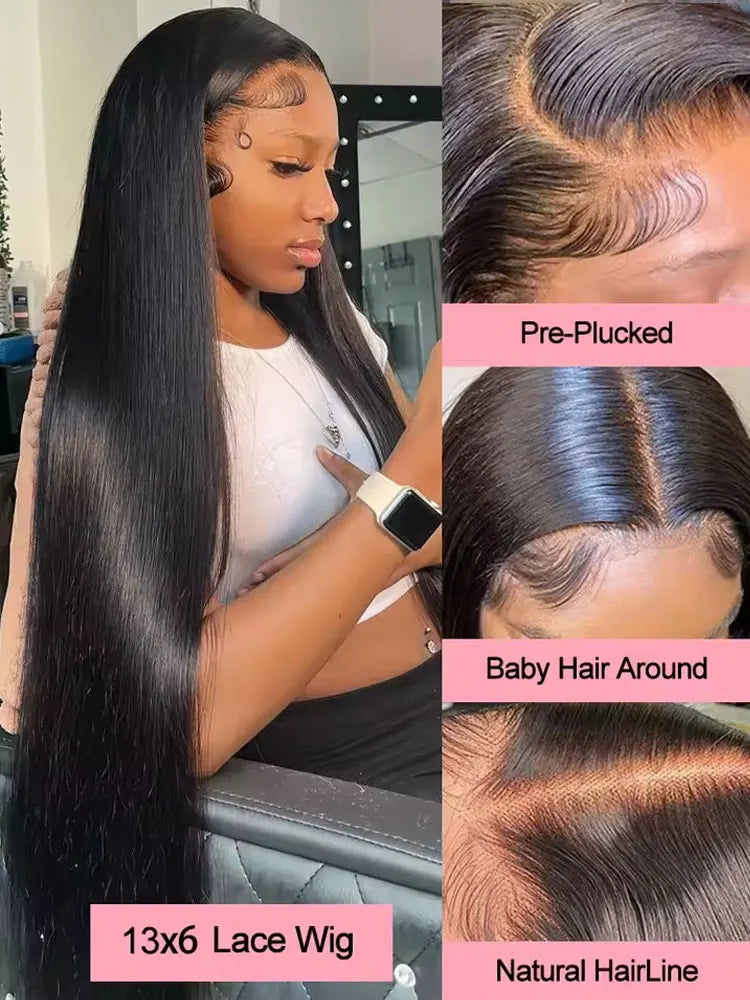 Brazilian Bone Straight Lace Front Wig