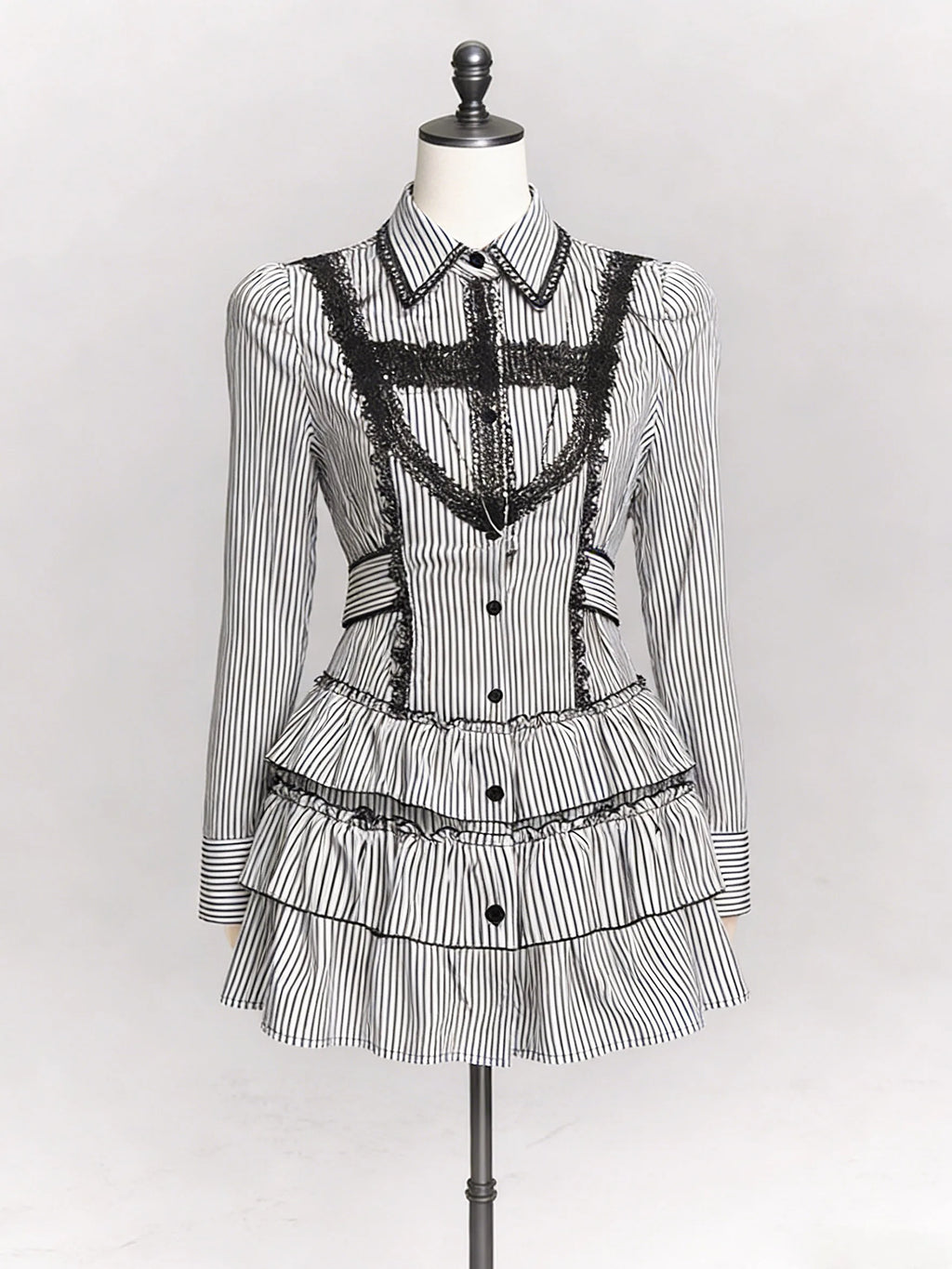 Vestido japonés JK dulce falso de dos piezas Kawaii nuevo con lazo estampado, vestidos Lolita delgados a la moda, trajes vintage Harajuku para mujer, estilo hada