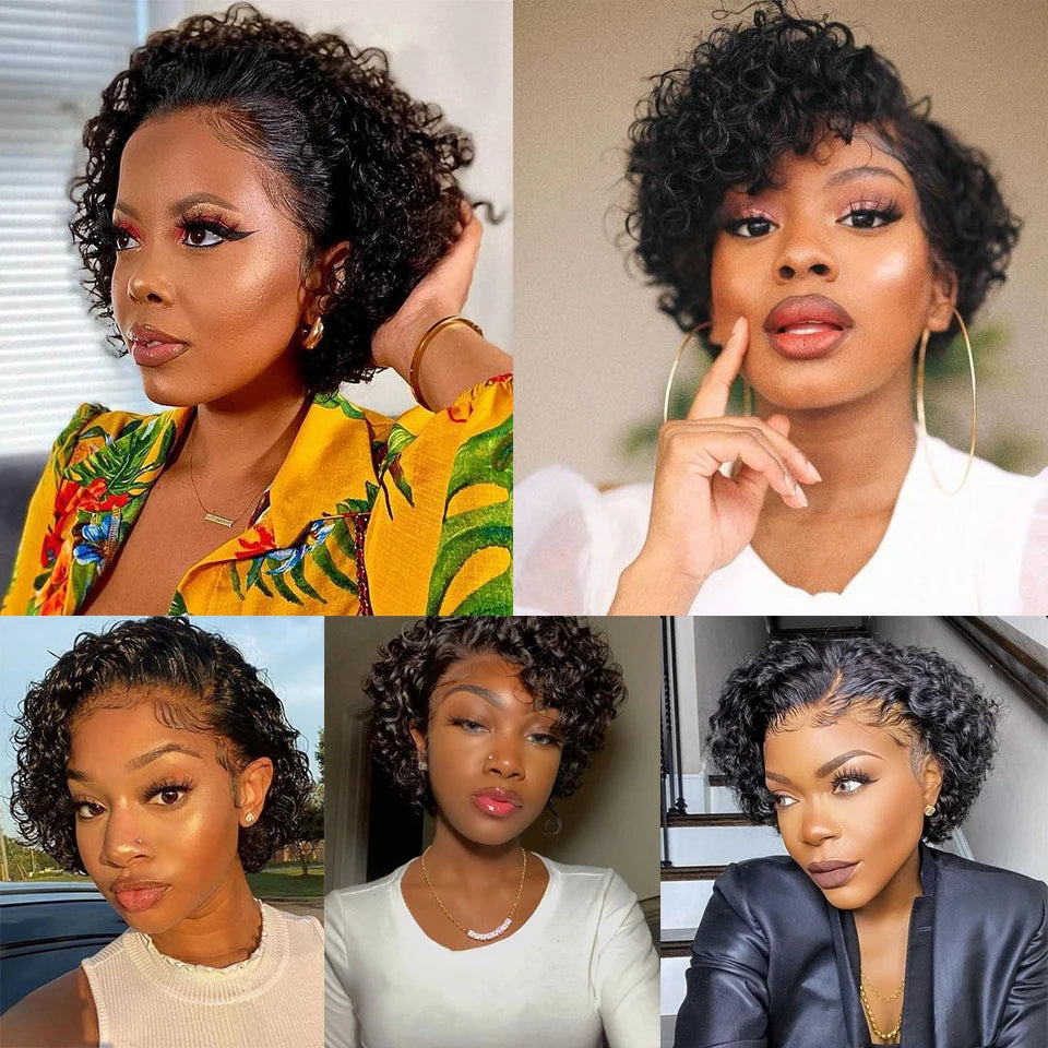 Afro Kinky Curly Short Bundle Human Hair Deals Brazilian Remy Curly Hair Bundles