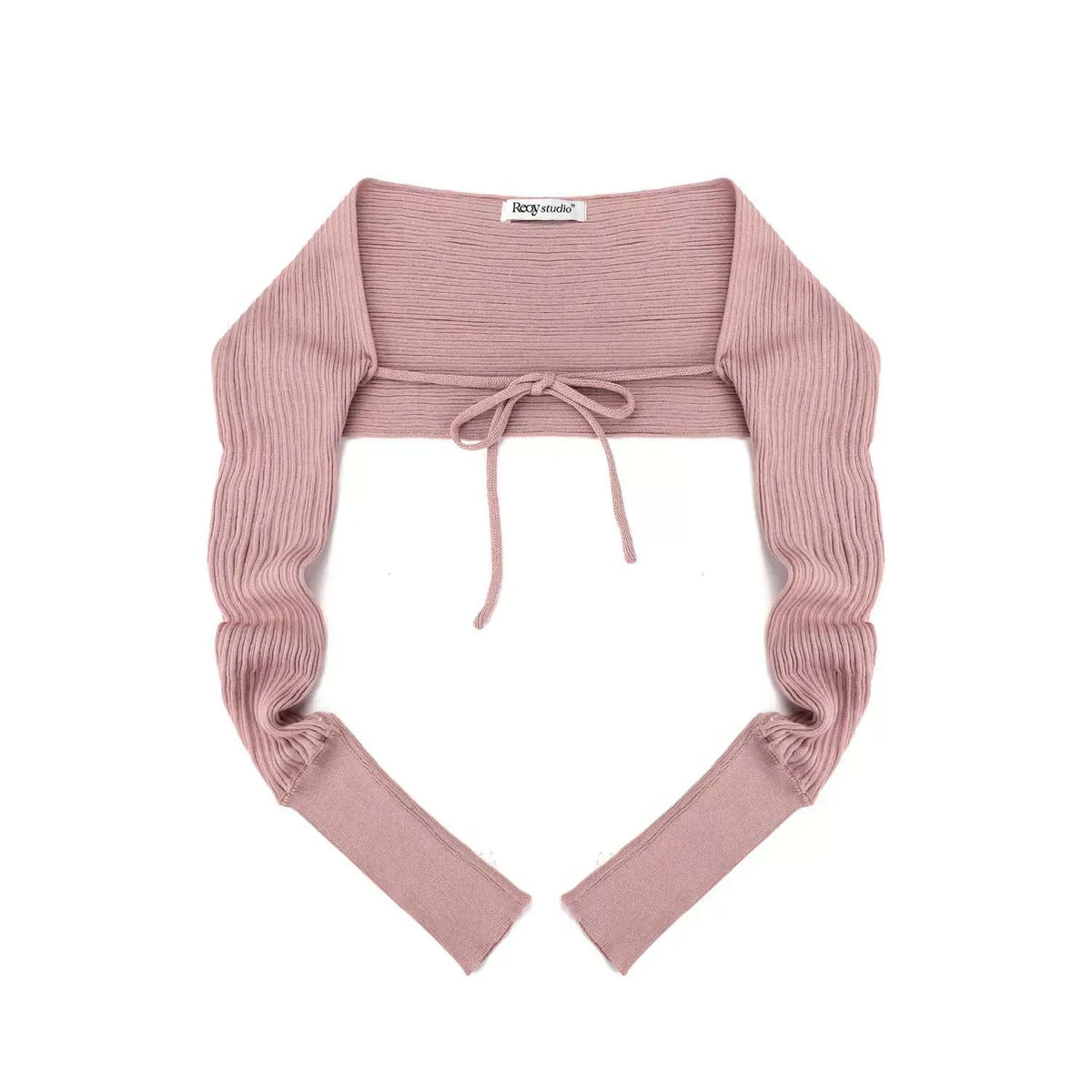 [RE Contenedores] Cárdigans de punto 25S Diseño con cordón de ajuste Chal de seda helada Protector solar Verano Moda Manga larga Liso Holgado Parte superior