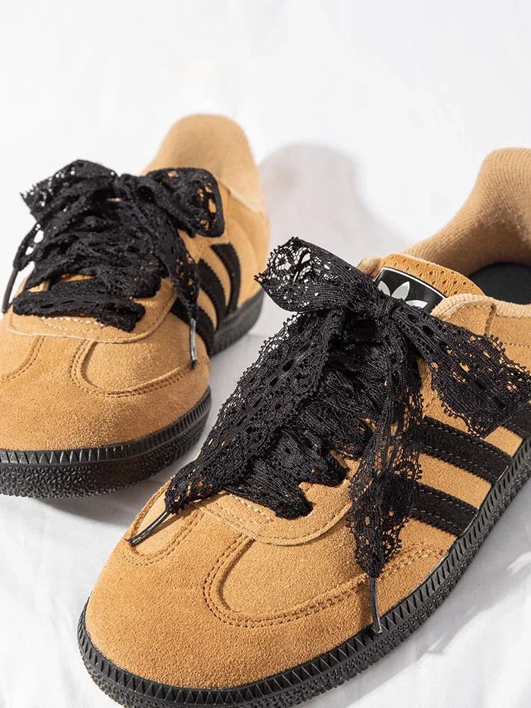 1 Pair Silk Lace Shoelaces