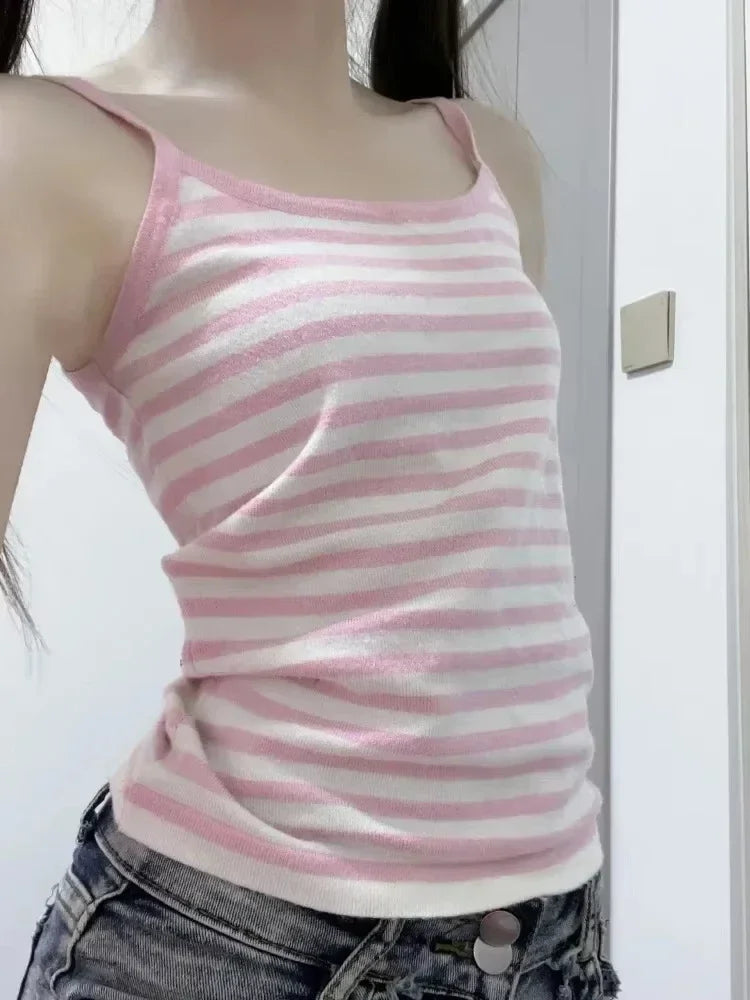 Lace Spliced Halter Tank