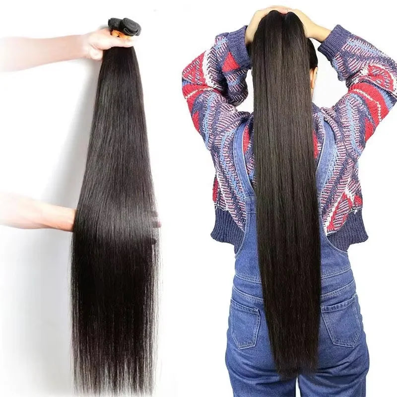 Straight Peruvian Human Hair Bundles With Closure Raw Virgin 3 4 Bundles With 4x4 5x5 HD Lace Closure Weave With 13x4 Frontal